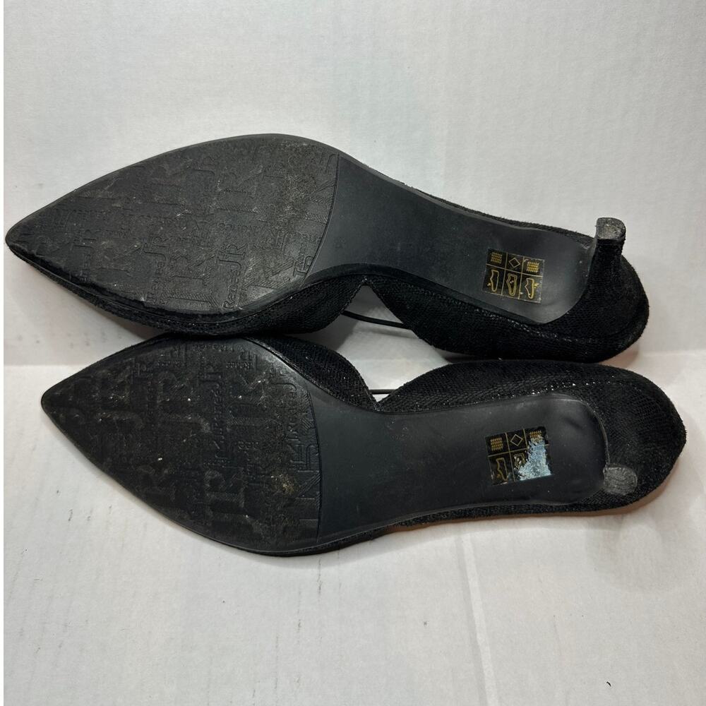 J Renee Size 9 Pointed Toe Veeva Pump Shoes Black Party Classic Office Siren - Picture 7 of 11